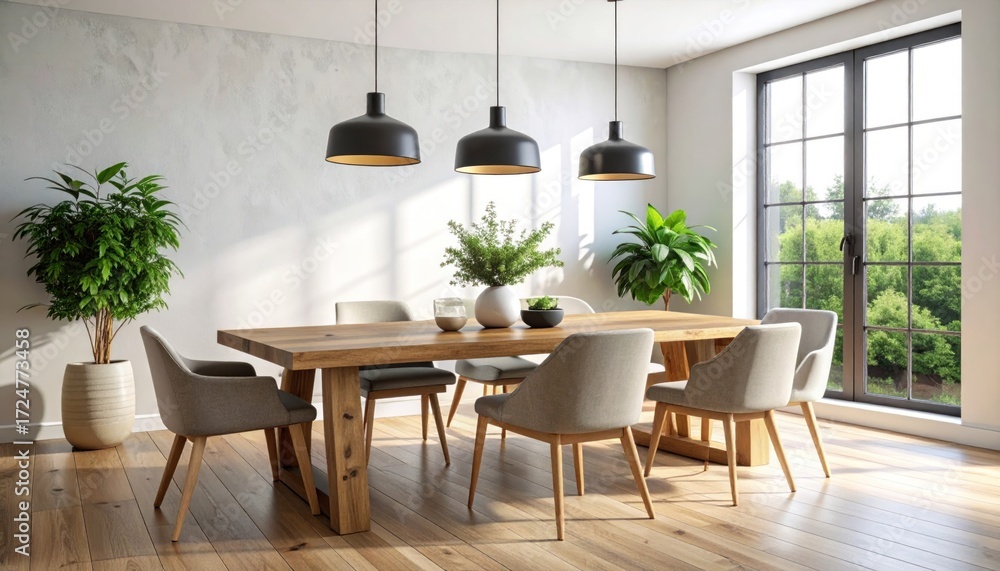 Obraz premium Modern dining room interior