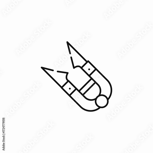 pair of scissors icon sign vector