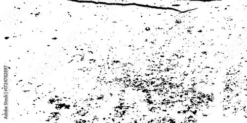 Grunge vintage white and black vector wall distressed dirty noise rust cracked pain background. messy dusty chalk splat dirt rusty noise overlay concrete wall texture background.	