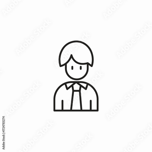 business person icon icon sign vector