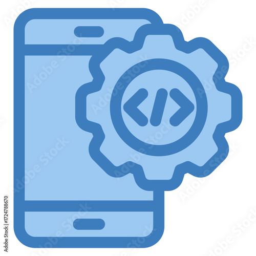 Mobile Development Icon Element For Design