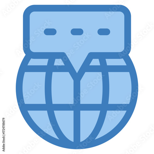 Domain Name Icon Element For Design