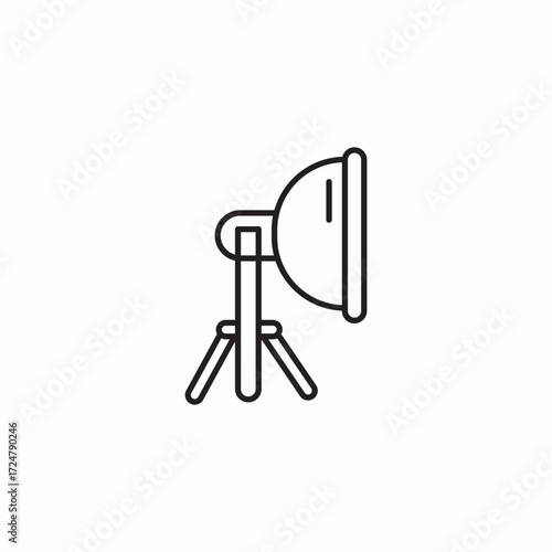 studio light stand icon sign vector