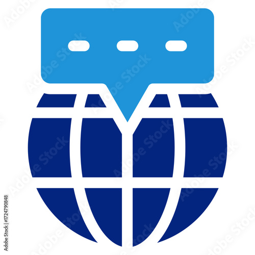 Domain Name Icon Element For Design