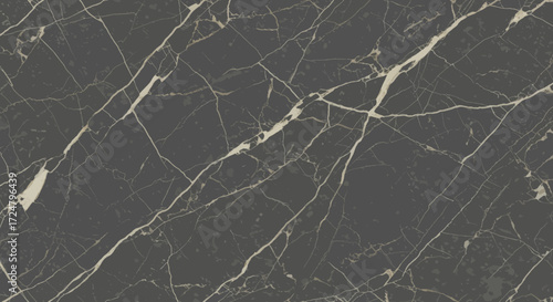 Elegant dark marble texture with thin golden veins, perfect for luxurious backgrounds and sophisticated designs
