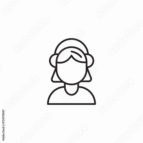 customer support agent icon sign vector