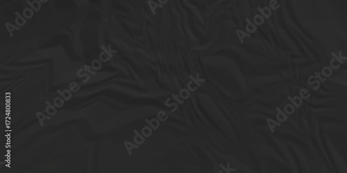 Cardboard black wrap cover crumpled paper background. old paper wrinkle texture pattern. wrinkled arts craft and Seamless crumpled paper.	
