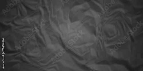 Cardboard black wrap cover crumpled paper background. old paper wrinkle texture pattern. wrinkled arts craft and Seamless crumpled paper.	
