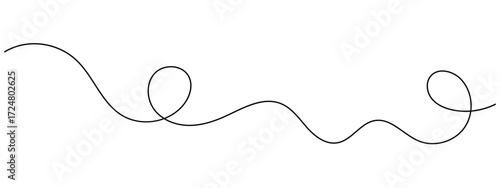 Abstract wavy squiggle dashed line collection. Dotted spiral curve line. Transport dot paths lines. Thin line abstract doted swirl path. Minimal squiggle divider, loopy line vector icon in eps 10.