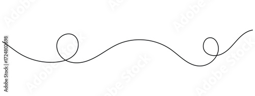 Abstract wavy squiggle dashed line collection. Dotted spiral curve line. Transport dot paths lines. Thin line abstract doted swirl path. Minimal squiggle divider, loopy line vector icon in eps 10.