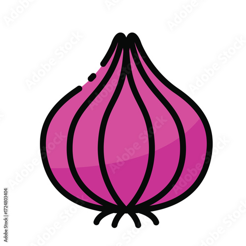 Red onion icon
