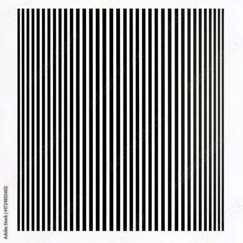 Striking Black and White Vertical Stripes Pattern for Artwork Design
