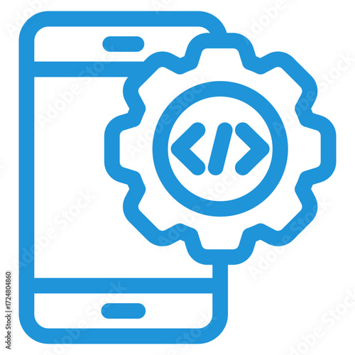 Mobile Development Icon Element For Design
