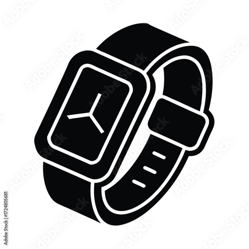 Fitness Tracker Watch Icon Design