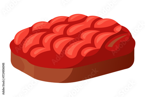 chocolate cake with strawberry