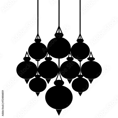 Hanging Decorative Lamp Silhouette