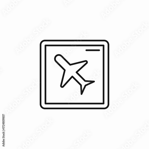 airport sign icon icon sign vector