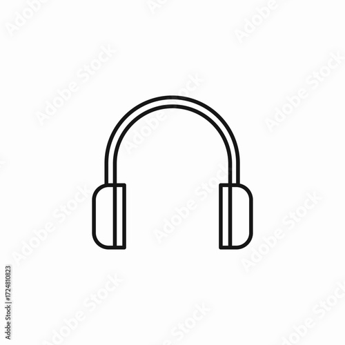 pair of headphones icon sign vector