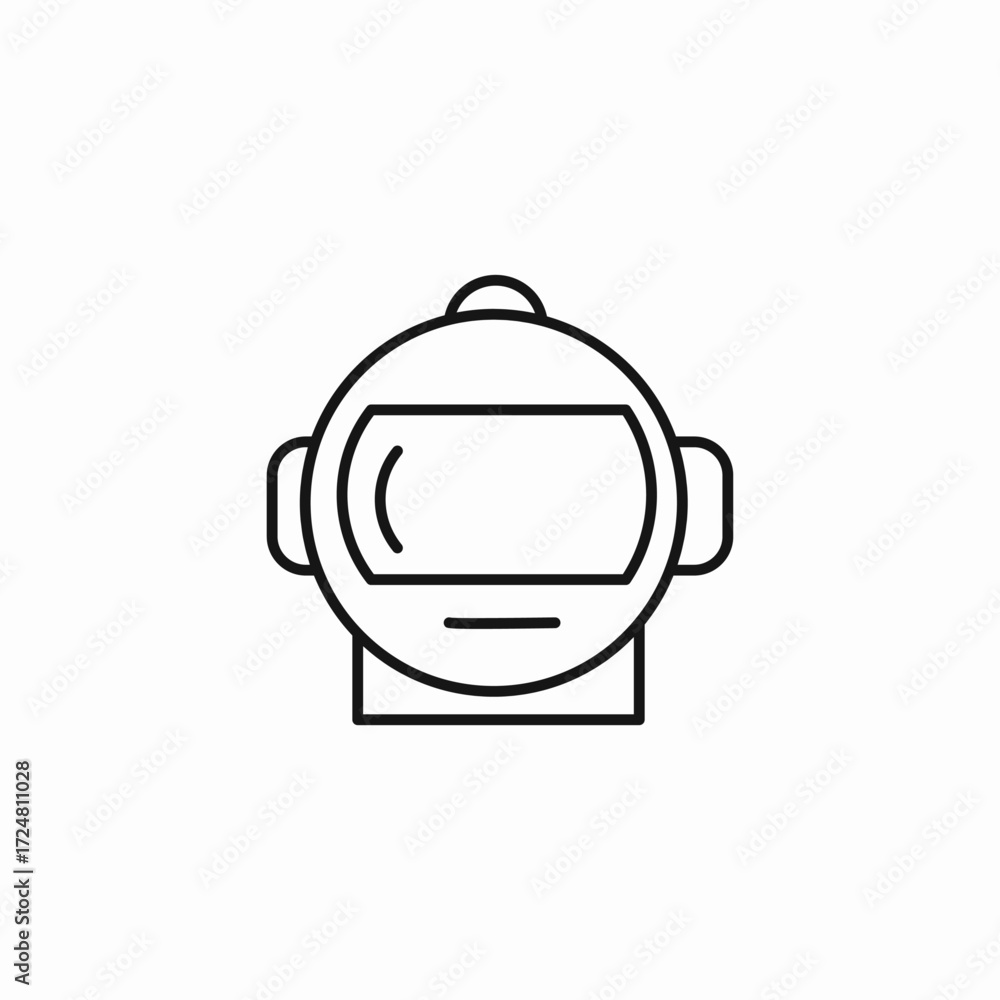 Obraz premium space helmet icon sign vector