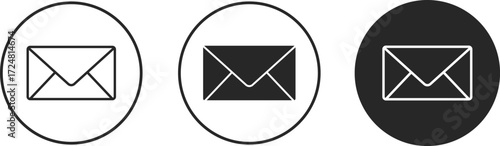 Mail icon set.  electronic mail icons. envelope icon symbol. Send a message sign. Received message. Email sign
