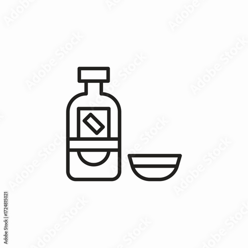 medicine bottle cup icon sign vector