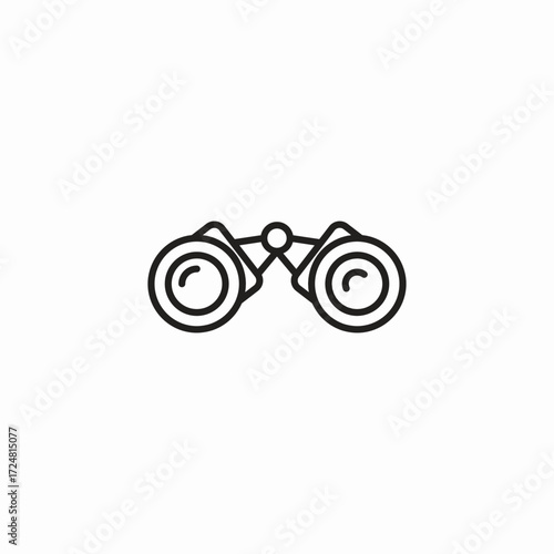 pair binoculars icon icon sign vector