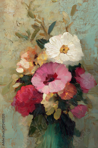 bouquet of flowers oil painting art