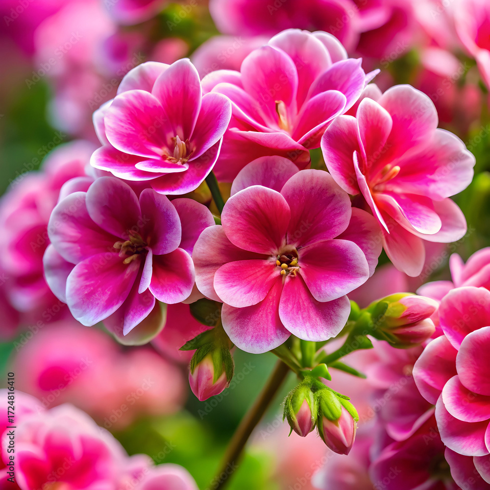 Fototapeta premium close up of pink flowers