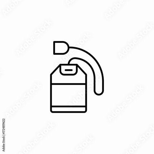 teabag hot drink icon sign vector