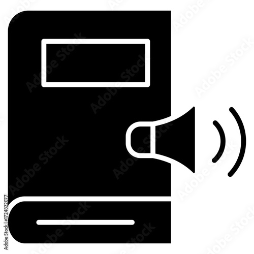 Audiobook Glyph Icon