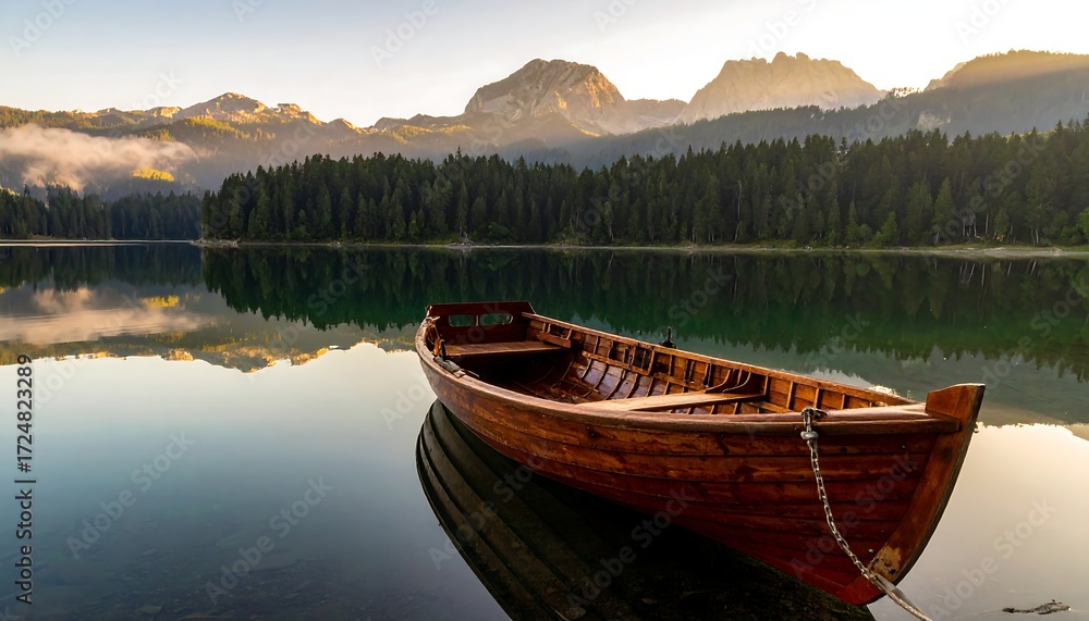 Fototapeta premium Tranquil lake sunrise (3)