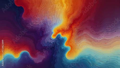Abstract Thermal Heat Map Gradient Background