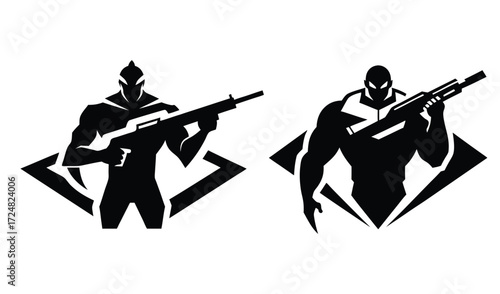 soldier with rifle