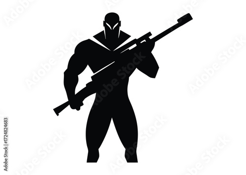 soldier with rifle