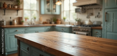 Classic Tabletop Scene  Vintage Kitchen Ambiance for Product Placement