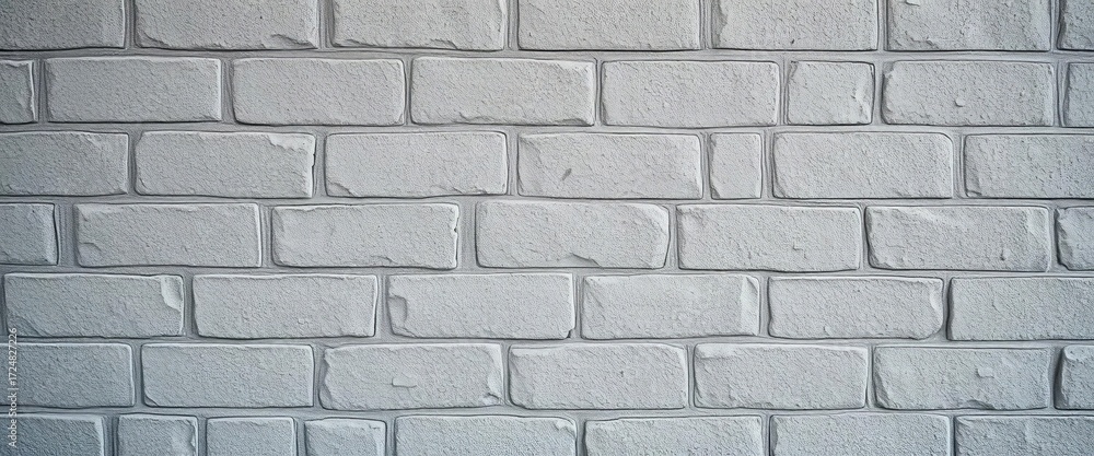 Fototapeta premium Rough, textured surface of a gray concrete block wall, architecture, rough