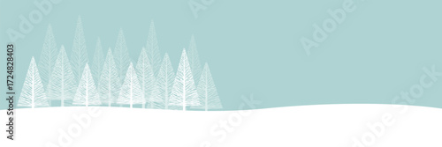 Christmas. Abstract vector illustration. Winter landscape background.