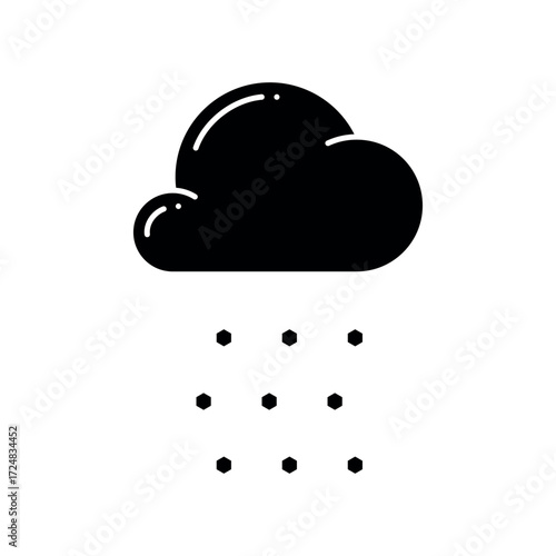 hail icon vector design template elegant style