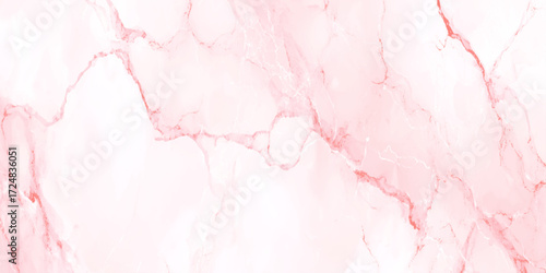 A soft dusty rose or coral-pink background with a subtle, polished appearance White, vein-like patterns swirl marble.