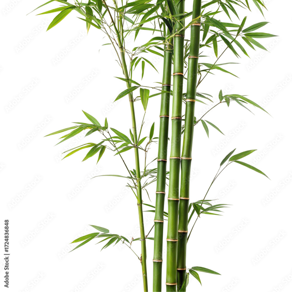 Obraz premium Bamboo isolated on transparent background 