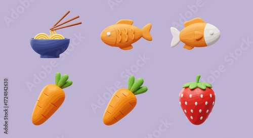 Festive Christmas pattern with red and green ornaments on white background.