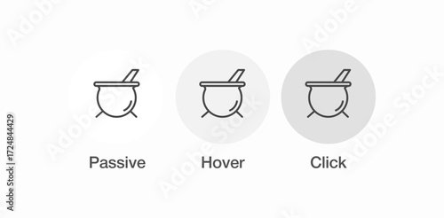 cooking pot icon sign vector