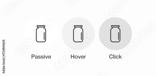 jar with lid icon sign vector