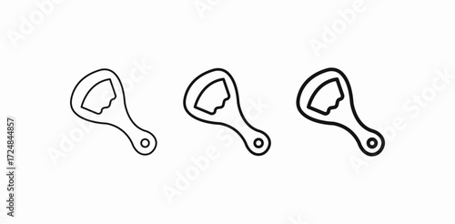 metal bottle opener icon sign vector