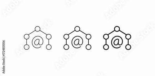 email social network icon sign vector