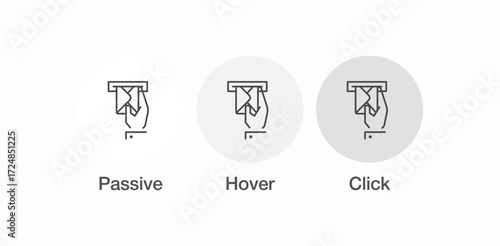 hand holding letter icon sign vector
