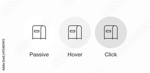 outdoor mailbox closed icon sign vector