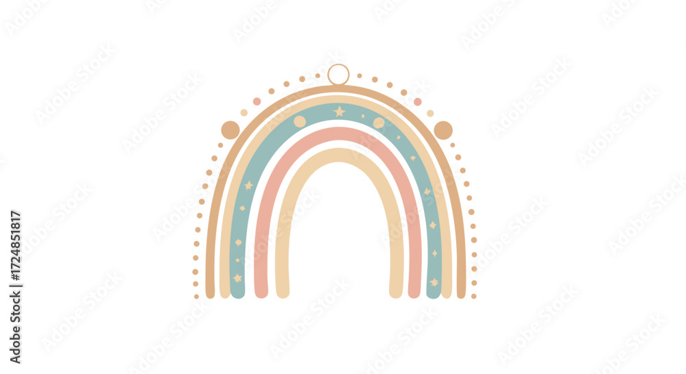 Fototapeta premium Rainbow design illustration