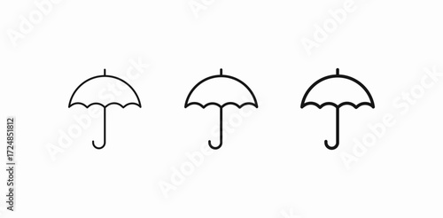 umbrella keep dry icon sign vector