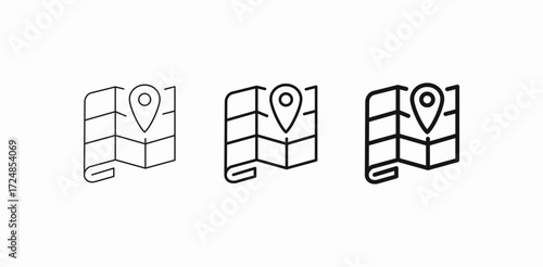 map pinpoint location icon sign vector